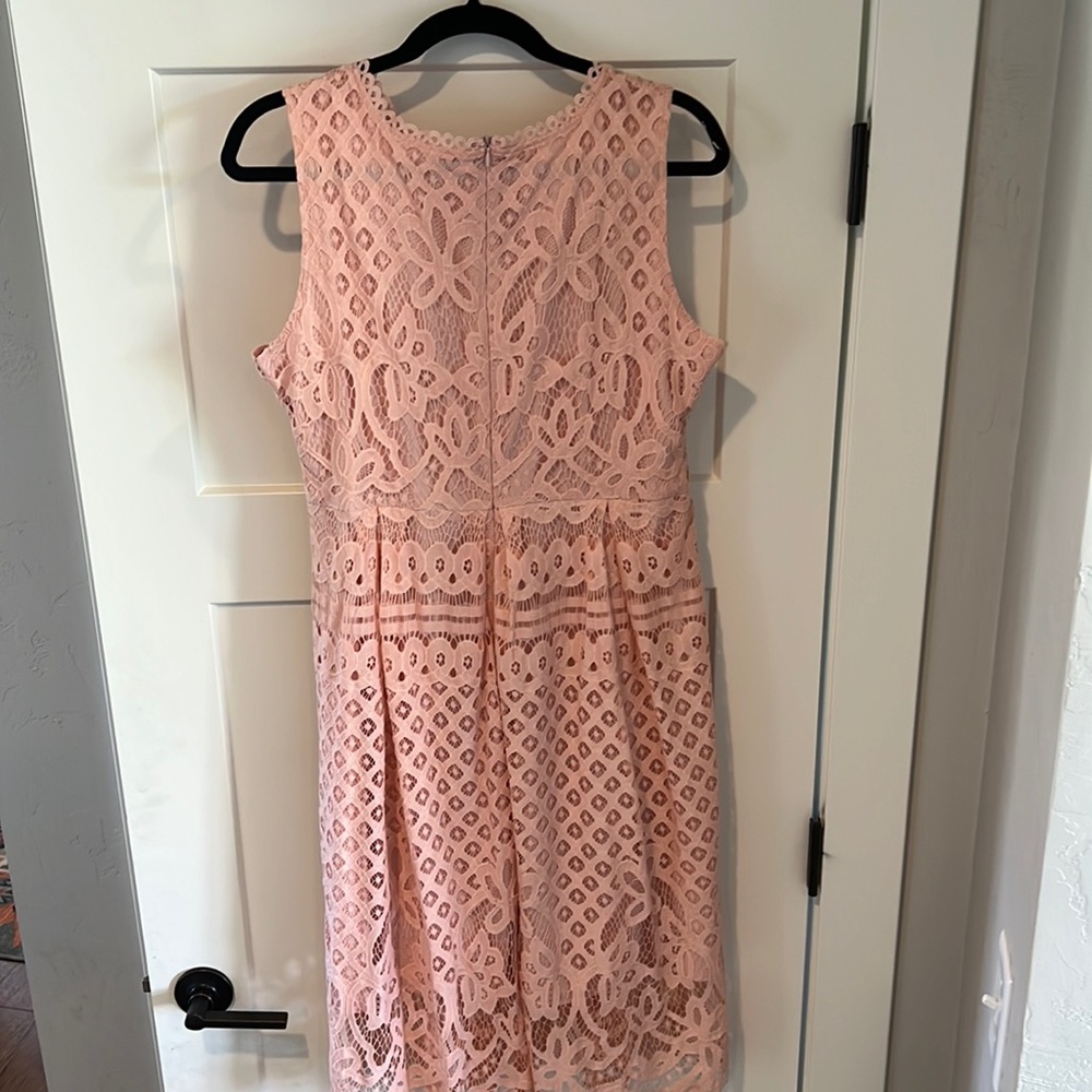 Light pink lace dress